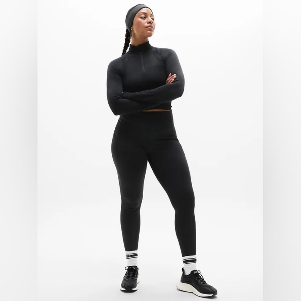 Athleta Altitude Fleece Lined Stash High Rise Legging Size 3X